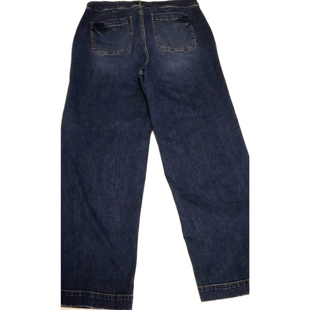 Torrid Jeans 14T High Rise Wide Leg Vintage Stretch Blue Tall Plus Y2K Normcore - Picture 2 of 8